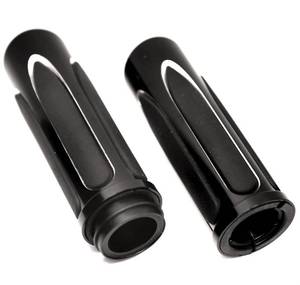 lot 18294 image: Shallow Cut Hand Grips for Harley Touring Street Glide Road King FLHT FLHX FLHR 2008-2023 Models