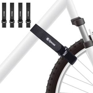lot 18324 image: Epessa Bike Rack Strap Bike Wheel Stabilizer Straps, Bike Strap with Stonger Gel Grip, Adjustable Bike Rack Wheel Strap, Bike Tie Down Straps Bike Car Rack Accessories(4XBlack)