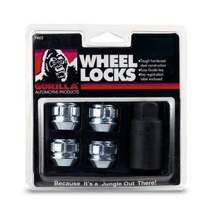 lot 18325 image: Gorilla Automotive 78641N Acorn Open End Wheel Locks (14mm x 1.50 Thread Size) - Pack of 4