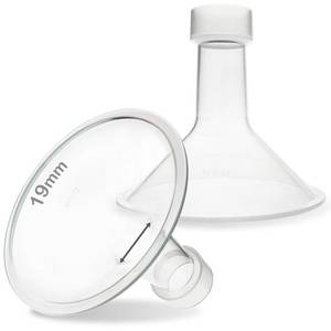 lot 18334 image: Nenesupply 19mm Flange Compatible with Medela Breast Pump Parts Replace 19mm Flange for Medela Accessories Compatible with Pump in Style Parts Symphony Swing Harmony Pump Work with Personalfit Flex