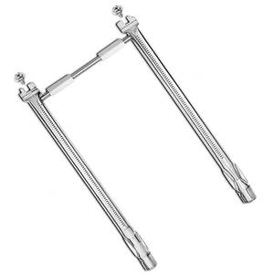 lot 18346 image: Uniflasy 69785 18 Inch Grill Burner for Weber Spirit I & II 200 Series Spirit E-210 E-220 Spirit S-210, S-220 Gas Grills with Up Front Control Tube Pipe 304 Stainless Steel