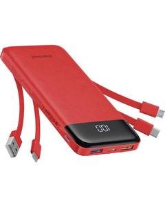 lot 18355 image: Portable Charger with Built in Cables, Portable Charger with Cords Wires Slim 10000mAh Travel Battery Pack 6 Outputs 3 Inputs 3A Fast Charging Power Bank for Samsung Google Pixel LG Moto iPhone iPad