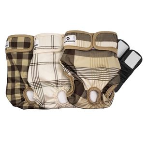 lot 18406 image: Pet Parents Washable Dog Diapers  Extendrs of Durable Doggie Diapers, Premium Dog Diapers Female &amp Male (Medium, Oxford)