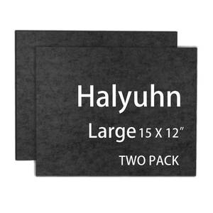 lot 18439 image: Halyuhn 8 MM Thick Felt Furniture Pads (Non-Adhesive), 15 x 12 Black Felt Sheets for Home and Office, Cuttable Furniture Pads for Hardwood Floors, Thick Square Sheets for Crafts - 2Pack
