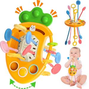 lot 18448 image: Yetonamr Baby Teething Toys, Easter Basket Stuffers for 18 Months, Toddler Easter Basket Birthday Gift Sensory Montessori Toys for 18 Months Boy Girl Infant
