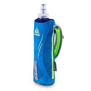 lot 18462 image: Azarxis Handheld Water Bottle and Phone Case for RunningWalking, Quick Grip Handheld Soft Flask 17oz with Hand Strap Hydration Pack for Runners and Athletes (Blue)