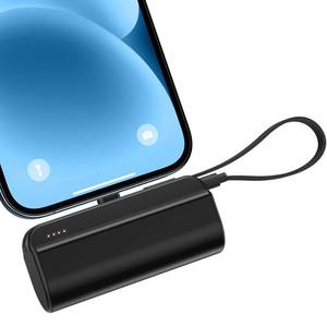 lot 18464 image: 5000mAh Mini Portable Charger Power Bank Compatible with iPhone 14131211XRXSX876, MFi Certified Ultra-Compact 20W PD Fast Charging Small Cute Battery Pack(Black)