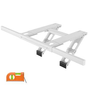 lot 18477 image: LuckIn No Drill Window AC Support Bracket, Fits Single & Double-Hung Windows, Holds up to 220lbs, for 5,000-24,000 BTU Units, Heavy Duty & Adjustable