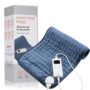 lot 18495 image: Heating Pad for Back Pain Relief & Cramps, KOT Heating Pads with Auto Shut Off Large, 6 Heat Settings Electric Heated Pad, Blue