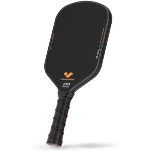 lot 80642 image: JOJOLEMON Pickleball Paddles Featuring a Raw Carbon Fiber Paddle Face and 16mm Power Polymer Core Pickleball Rackets Designed for Spin and Consistency - Retail $101.75