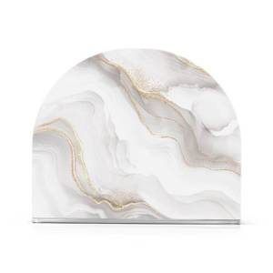 lot 80649 image: White Grey Marble Golden Line Napkin Holder for Table Paper Napkins Holder Acrylic Tissue Dispenser Kitchen Dining Room Bathroom Party Car Decor