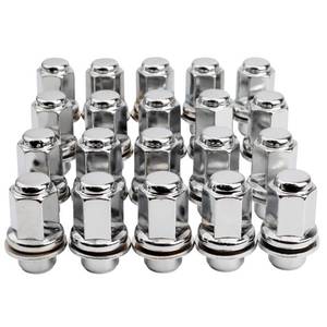 lot 80656 image: 14x1.5mm OEM Style Factory 1.80 Inch 78 22mm Hex Mag Washer Lug Nuts Compatible with Sequoia Landcruiser Tundra Lexus LX
