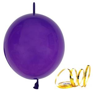 lot 80683 image: Purple Balloons 6 Inch Latex Quick Linking Balloon Party Balloons for Graduation Bridal Baby Shower Gender Reveal Birthday Party Decorations.