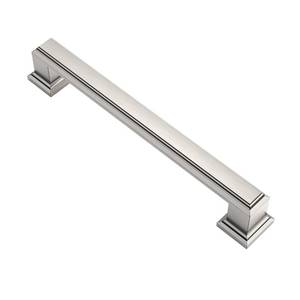 lot 80696 image: Alzassbg Brushed Satin Nickel Cabinet Pulls, 5 Inch(128mm) Hole Center Cabinet Handles Kitchen Pulls for Cabinets and Drawer AL3071SN