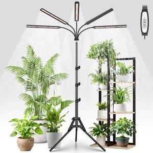 lot 80702 image: FOXGARDEN Grow Lights for Indoor Plants with Stand, Full Spectrum Plant Lights for Indoor Growing with Flexible Gooseneck, Five-Head Floor Grow Lamp with 4812H Timer &amp 4 Brightness Levels