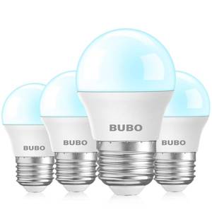 lot 80715 image: BUBO LED Refrigerator Light Bulb 40 Watt Equivalent, Fridge Light Bulb 120V, Appliance Bulb Daylight 5000K, A15 E26 Medium Base Bulb, 5.5W, Non-Dimmable, 4 Pack