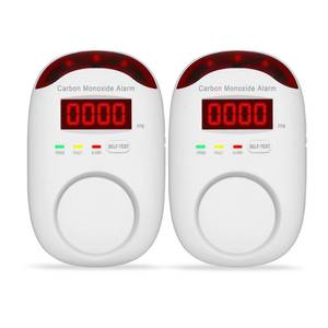 lot 80740 image: Plug-in Carbon Monoxide Detectors,Koabbit CO Level Monitoring Alarm with Light & Digital Display for HomeKitchenBedroom,Accurate & Easy to Install(2 Pack)
