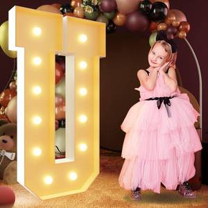 lot 80747 image: imprsv 4FT Light Up Letters, Large Light Up Letters for Birthday Party Decor, Wedding Decorations, Arch Kit
