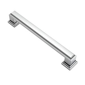 lot 80789 image: Alzassbg Polished Chrome Cabinet Pulls, 5 Inch(128mm) Hole Center Cabinet Handles Kitchen Pulls for Cabinets and Drawer AL3071CP