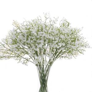 lot 80828 image: Gumolutin 9 Pack Real Touch Artificial Babys Breath Flowers - 21 Bendable Stems for Wedding Bouquets, Home Centerpieces & Outdoor Decor (Waterproof, Dustproof, White)