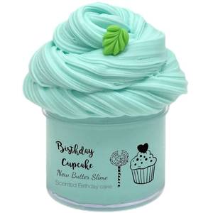 lot 80847 image: Butter Slime Upgraded Mint Slime with Charms, Scented Sludge, Non-Sticky, Stress Relief Toy for Girls and Boys (200ml)