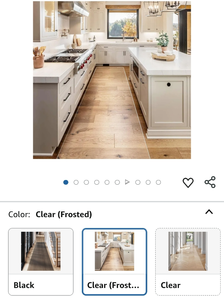 lot 30252 image: Hallway Runner Rug, 10 X 3 ft Clear Floor Mat, Runner Mat for Entryway Bedroom Living Room, Non-Slip Waterproof Kitchen Mat, Indoor Outdoor Floor Mat for Home Laundry