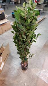 lot 30258 image: Artificial Tree with Natural Wood Stems, 120cm tall