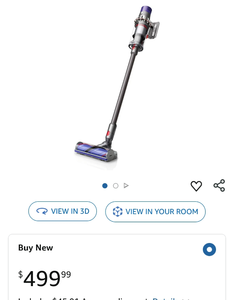 lot 30268 image: Dyson Cyclone V10 Animal Cordless Vacuum Cleaner, CRACKED BODY but does not affect functionality.