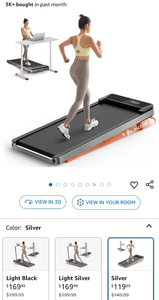 lot 30288 image: Under Desk Treadmill with Incline