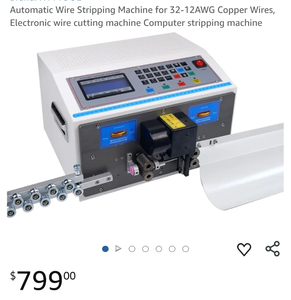 lot 30325 image: Automatic Wire Stripping Machine for 32-12AWG Copper Wires, Electronic wire cutting machine Computer stripping machine