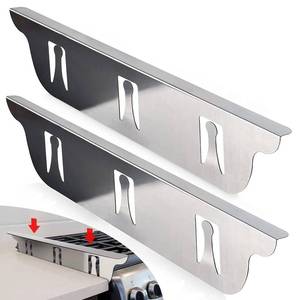 lot 8017 image: Stove Cover, Stove Guard, Stainless Steel Stove Gap Covers, Heat Resistant & Easy to Clean Stove Counter Gap Cover, Kitchen Stove Counter Gap Cover Eliminates Gap Between Counter & Appliances (2 pcs)