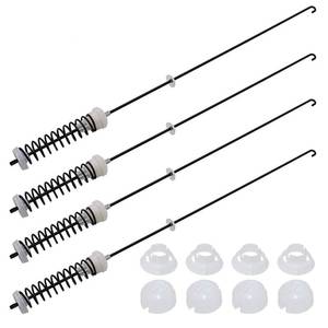 lot 8029 image: ��ALLOY UPGRADED��W10780045 WTW4816FW2 NTW4516FW2 NTW4605EW0 NTW4516FW1 WTW4800BQ1 Washer Suspension Rods Kit 4 Pcs by Beaquicy-Washer Parts for Whirlpool Kenmore Suspension Rods RTW4516FW1,11020102310