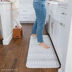 lot 8035 image: Nama Standing Mat �� Anti-Fatigue Cushioned Kitchen Mats for Floor  Ergonomic Bounce-Back Foam Kitchen Mats  Anti-Fatigue Mats for Kitchen & Standing  Fawn Brown  22 x 54