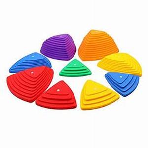 lot 8060 image: 14Pcs Stepping Stones for kids,Non-Slip Sensory Stepping Stones for Promoting Toddlers Balance Coordination Skills,Obstacle Courses Sensory Toys Outdoor or Indoor Play for Kids Age 3-8