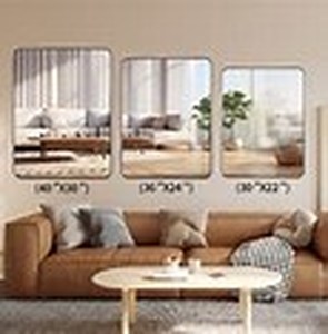 lot 8073 image: NARCISSUS Bathroom Mirror for Wall, 24x36 Inch Rectangular Vanity Mirror with Aluminum Alloy Frame, Wall Mirror for Living Room,Bathroom Entryway, Hangs Horizontally or Vertically, Gold