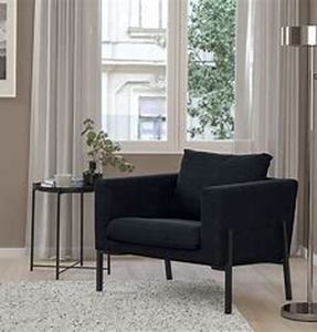 lot 8107 image: IKEA KOARP Chair Slipcover - Black