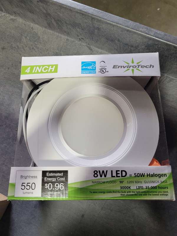 lot 8523081 image: Envirotech ENV-LED-RCR-408-G3-30 Light Bulbs 6 Pack