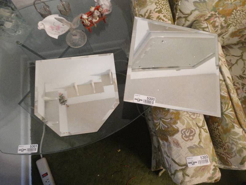 lot 5300 image: 2 Mirror trays.