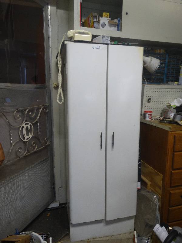 lot 5479 image: Cabinet and and contents.