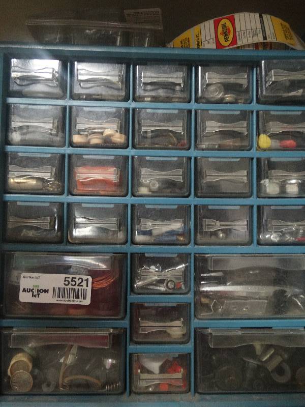 lot 5521 image: 27 drawer screw holder full.