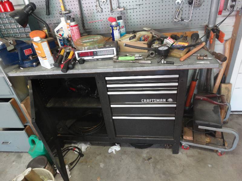 lot 5566 image: Craftsman tool chest.