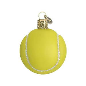 lot 40809 image: Old World Christmas 2020 Christmas Ornament Tennis Ball Glass Blown Ornament for Christmas Tree