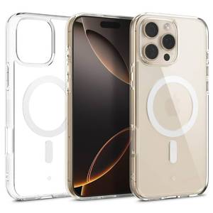lot 40828 image: Caseology Capella Mag for iPhone 16 Pro Max Case Ultra-Clear Anti-Yellowing Compatible with Magsafe Military Grade Drop Tested (2024) - Clear White