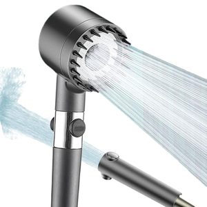 lot 40874 image: Filtered Shower Head with Handheld High Pressure Rain Shower Head with Massage Function Filters Multiple Spray Modes Shower Head Power Wash for Hard Water Showerhead with OnOff Switch For Pets Bath