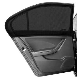 lot 40882 image: JINRUCHE Car Window Shade, 2 Pack Car Sun Shade for Rear Window Baby, High Stretchy Car Universal, Suitable for mid-Size Cars and SUVs, Breathable Heat Insulation Anti-UV Protection Privacy, Black