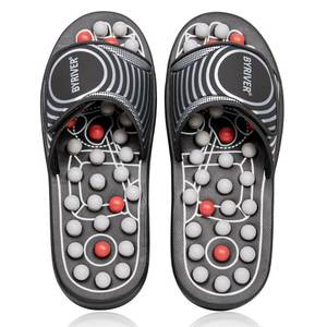 lot 40904 image: BYRIVER Acupressure Foot Massager Acupoint Stimulation Massage Slippers Shoes Reflexology Sandals Gift for Men Women, Reduce Feet Tension Promote Circulation, Fathers Mothers Day Gift(02S)