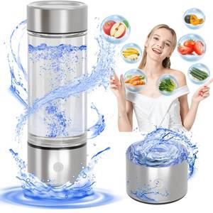lot 40910 image: 2024 Hydrogen Water Bottle,Hydrogen Water Bottle Generator 3Min Quick Electrolysis,Hydrogen Water Ionizer Glass Health Cup Suitable for Travel, Exercise,Home,Gift for Love(Silver)