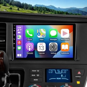 lot 40989 image: 9-Inch IPS Touchscreen Android 12 Car Stereo for Toyota Sienna 2015-2018 with Wireless CarPlay & Android Auto 232GB Car Radio, Support GPS, WiFi, Bluetooth, FM Radio, Backup Camera, SWC, Dual USB - Retail $166.02