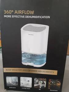 lot 40992 image: 360° Airflow Portable Dehumidifier with Multi-Room Functionality