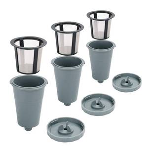 lot 41025 image: 3 Pack Reusable Coffee Pods, Reusable Coffee Filters Fit for 1.0 Brewers, K-Classic, K-Mini, Universal Fit B30 B40 B50 B60 B70 Series